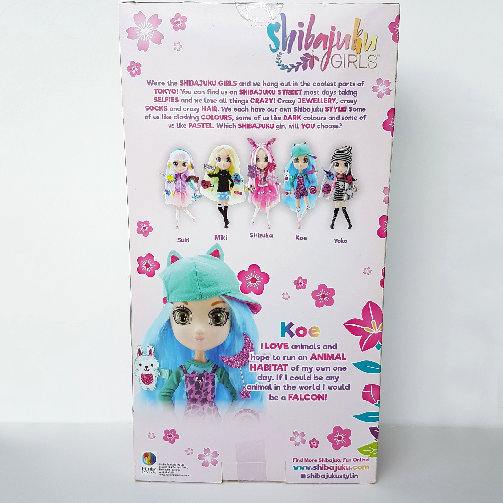 SHIBAJUKA GIRLS Doll KOE 2016 13" Retired Rare NRFB Fashion Doll Pink Blue Toy12
