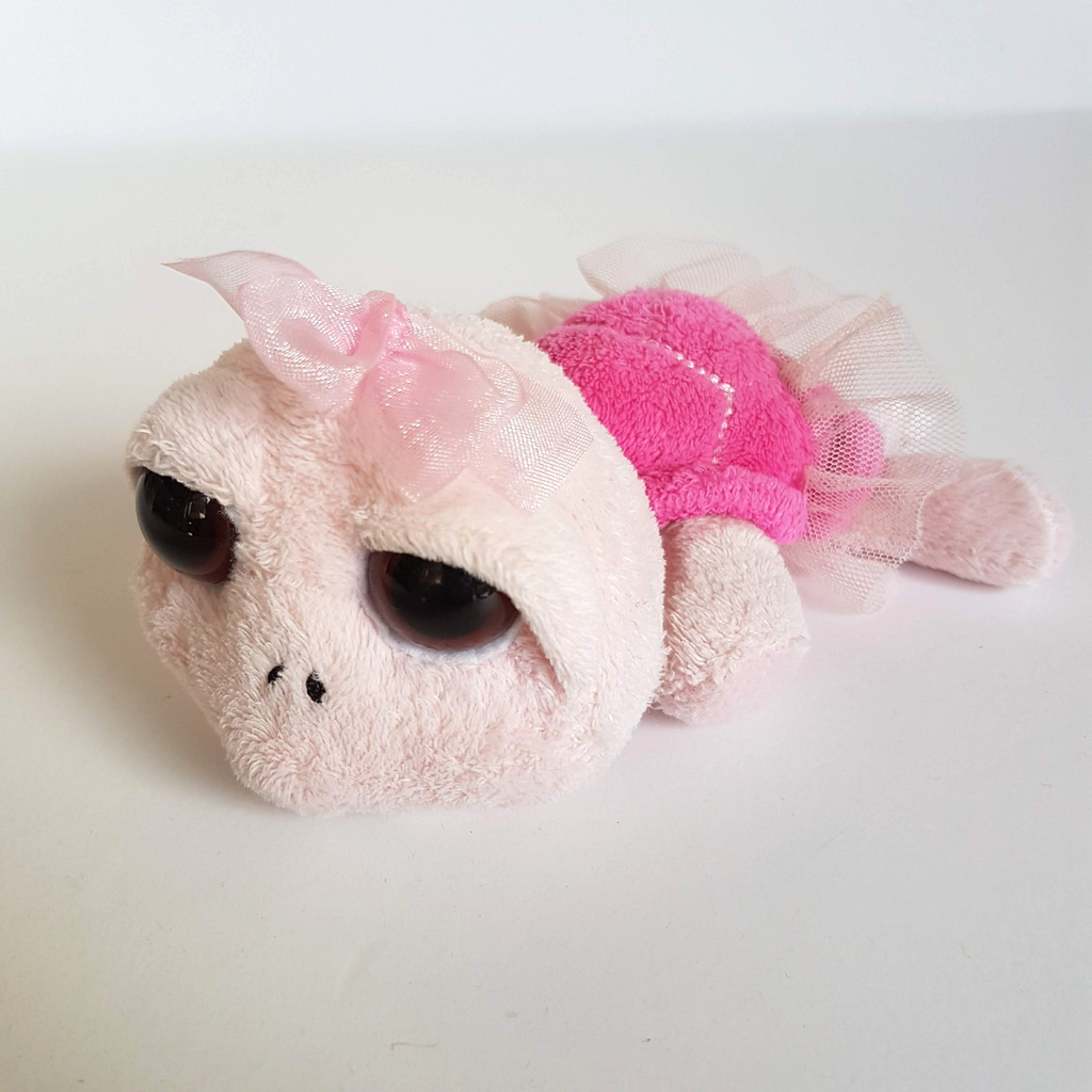 RUSS Lil Peepers BALLERINA TURTLE Pink 5" Plush Stuffed Animal Soft Toy Big Eyes0