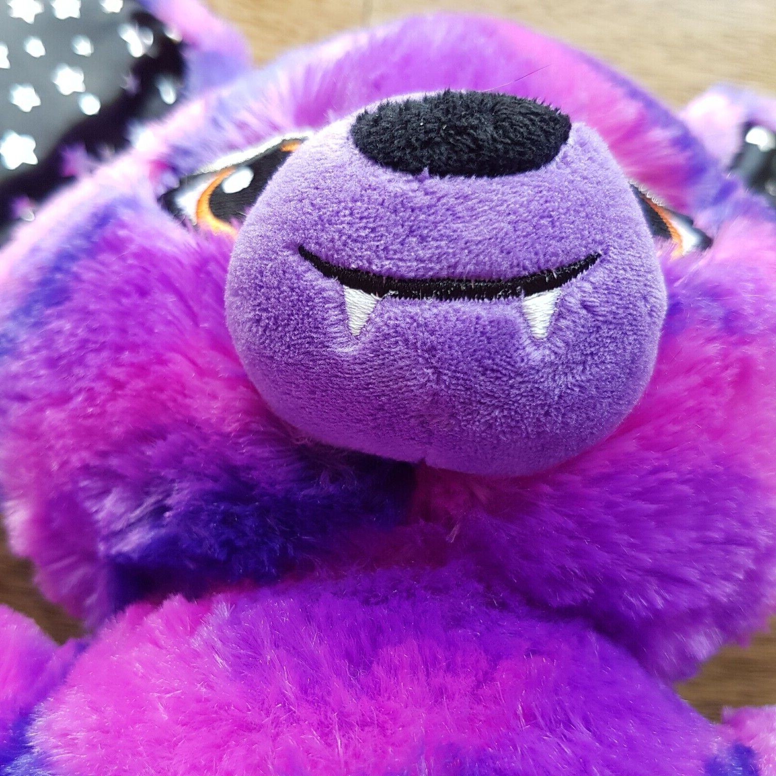Build A Bear VAMPIRE BAT Plush STARRY NIGHT Purple Blue Stars Stuffed Animal Toy20
