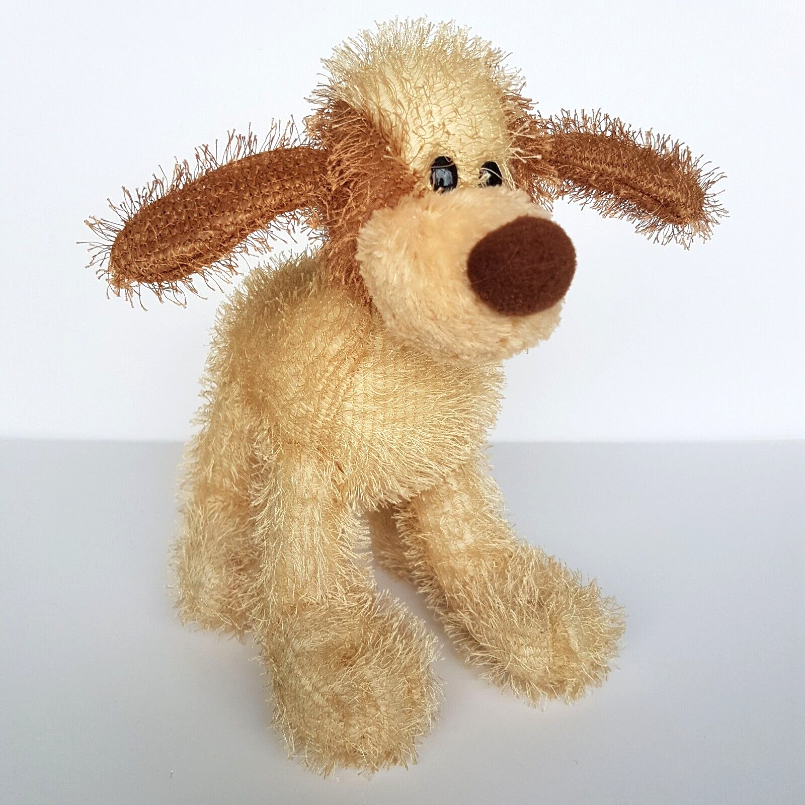 Aurora SCRUFFY PUPPY DOG 9" Plush Soft Toy Stuffed Animal Vintage Wire Legs Ears0