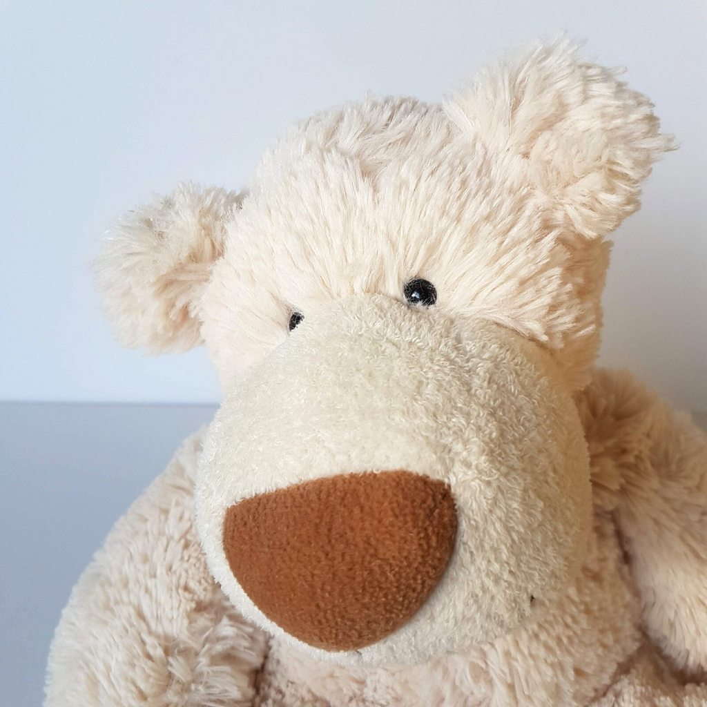 Aurora CREAM TEDDY BEAR Plush 30cm Stuffed Animal Soft Toy Beanbag Floppy Cuddly10