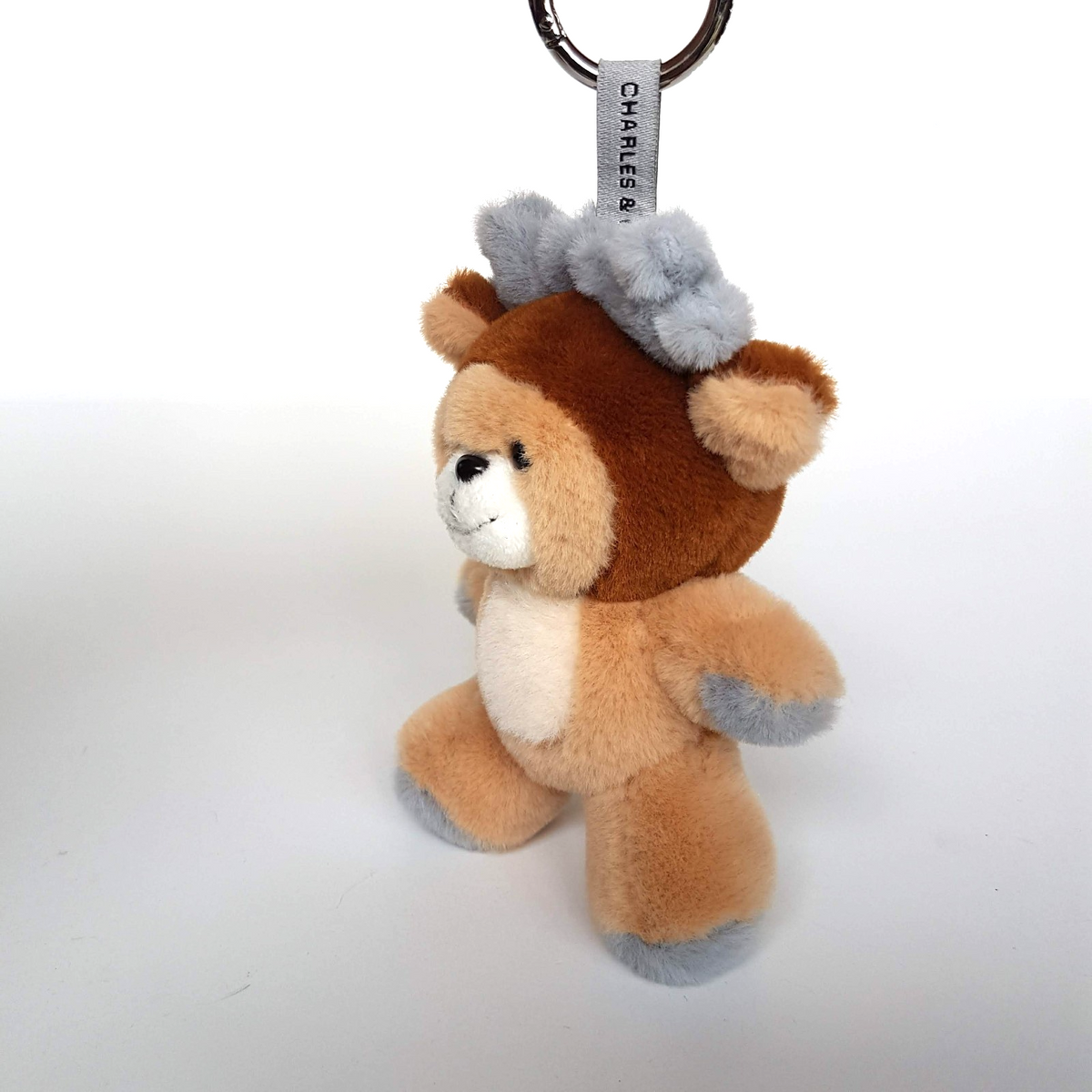 Charles & Keith TEDDY BEAR Plush Bag Charm Keyring Keychain Soft Toy Accessory4