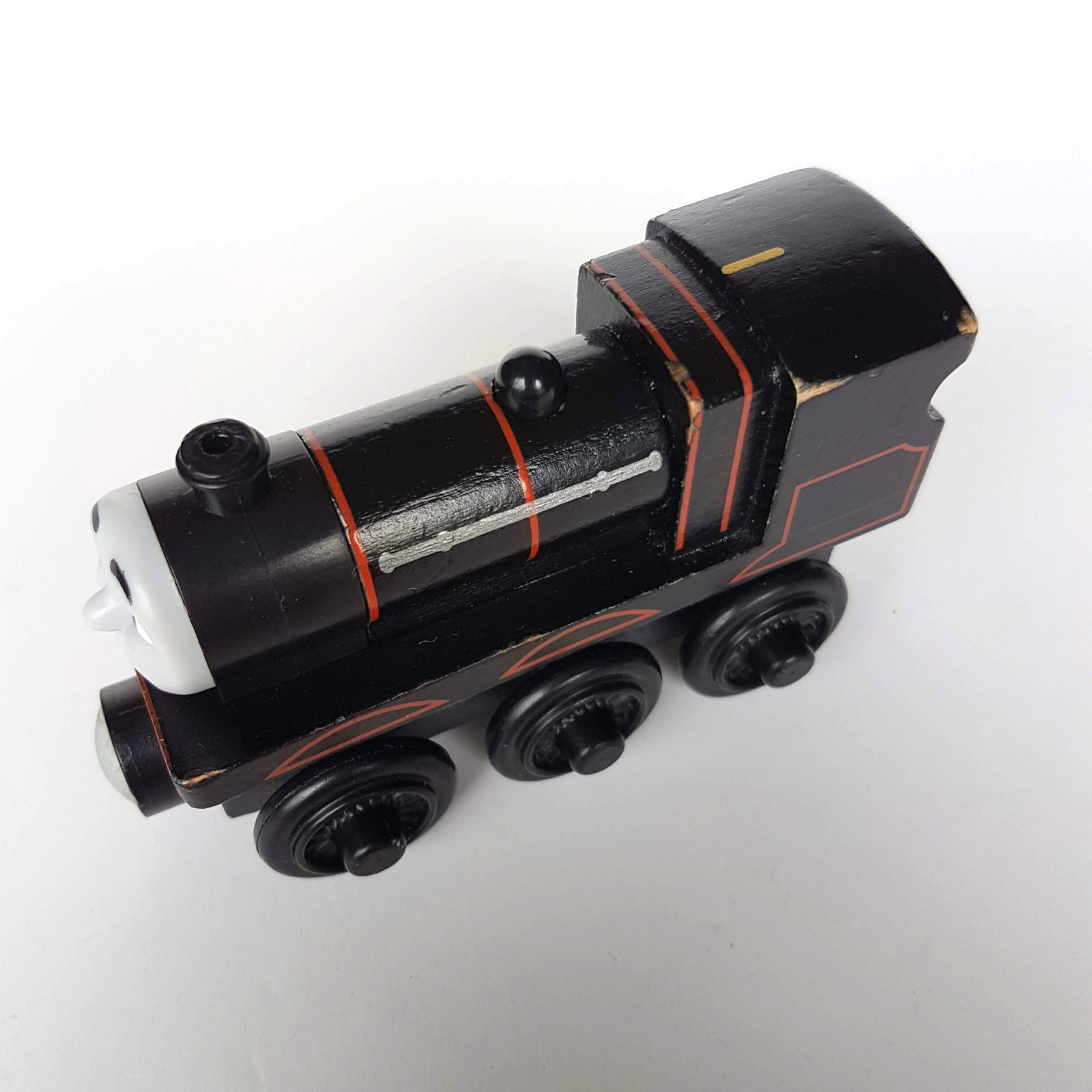 Thomas WOODEN ORIGINS JAMES Black Magnetic Activity Train Toy Locomotive Steam3
