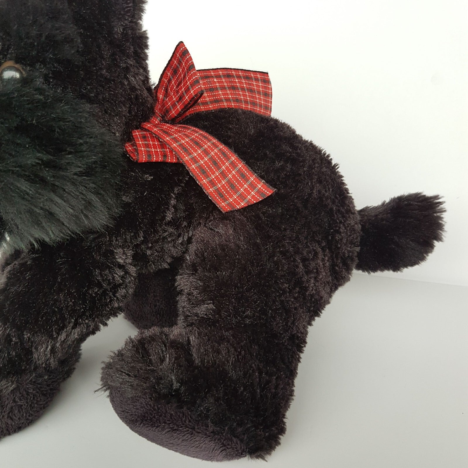 BLACK SCOTTISH TERRIER DOG Plush Toy Stuffed Animal Scruffy Scotch Soft Toy Cute2