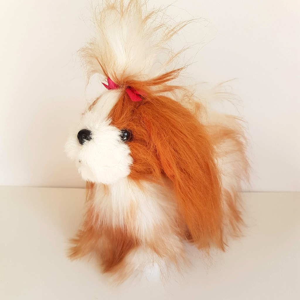 Asda SHIH TZU LHASA APSO Plush 25cm Stuffed Animal Soft Toy Long Hair Cute Puppy0