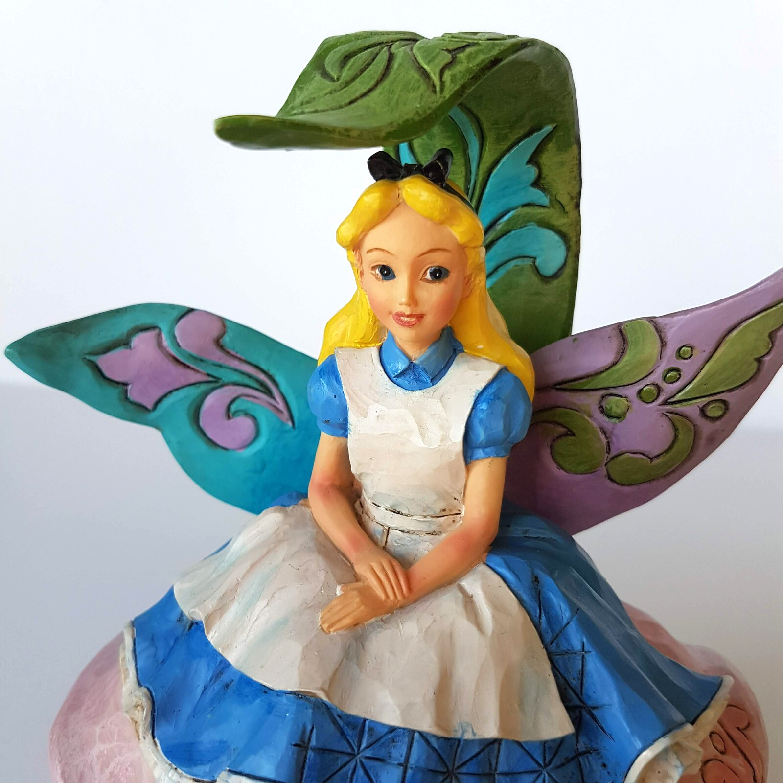 JIM SHORE Alice in Wonderland Changed So Much Statue Fairy Tale Disney Figurine8