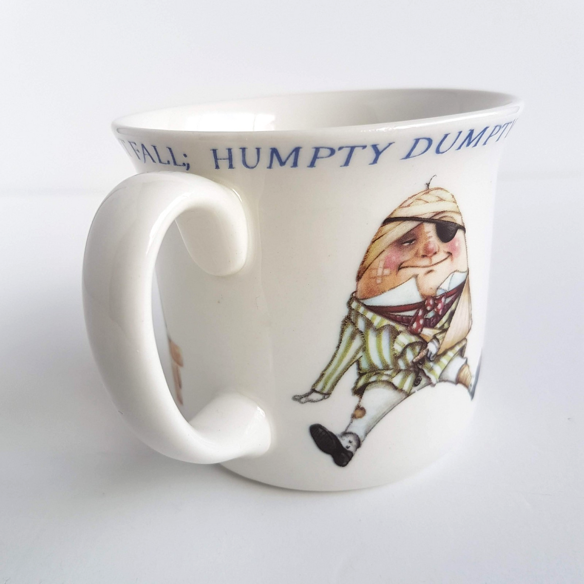 Queen's HUMPTY DUMPTY Mug Nursery Rhyme Cup Illustrated Collectible Egg King Cup4