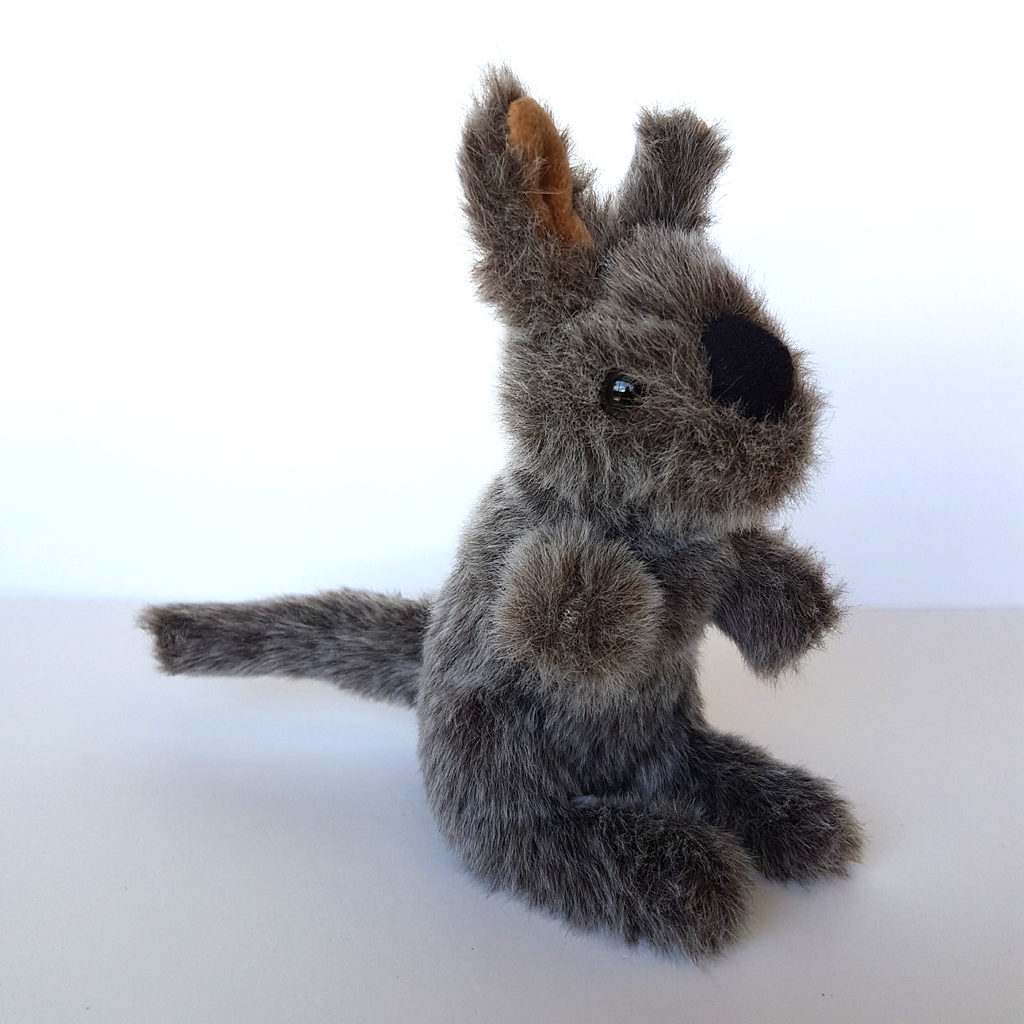 Secret Gully GREY KANGAROO Plush 22cm Soft Toy Stuffed Animal Aussie Native Cute2