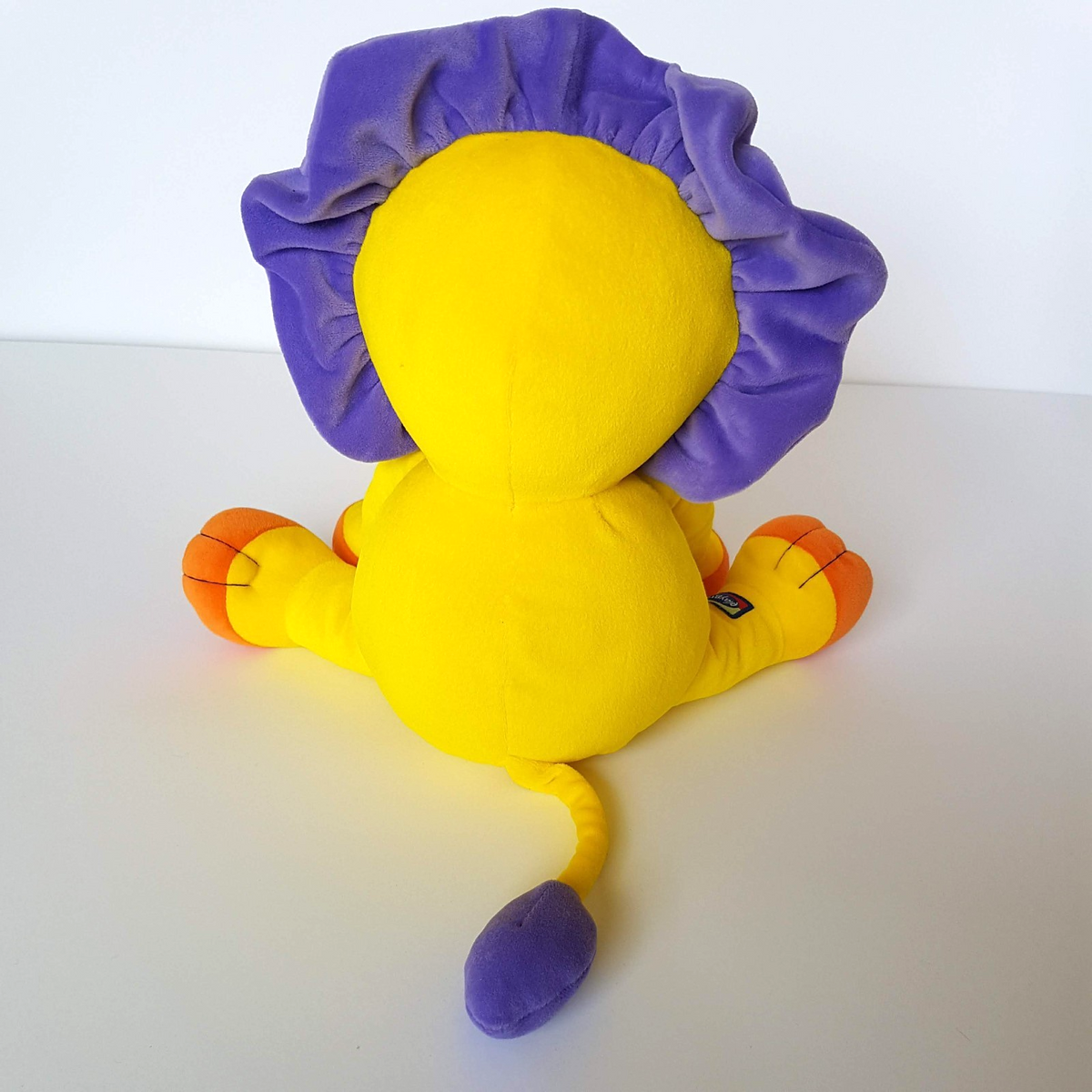 Rare Playgro VELOUR LION Cat Plush 33cm Colour Block Soft Toy Stuffed Animal HTF4