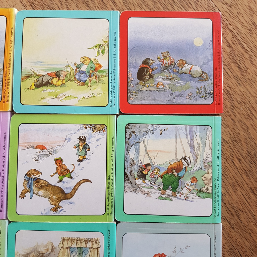 Vintage WIND IN THE WILLOWS & BRER RABBIT Book Lot Childrens Bundle Board 19888