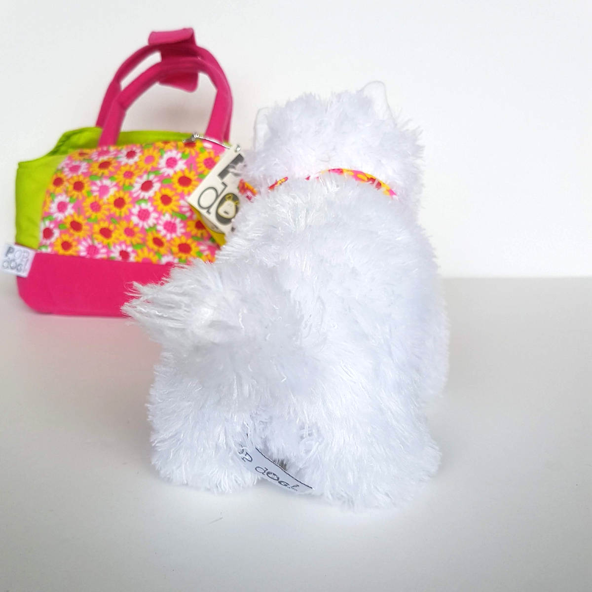 Rare POP DOG West Highland Terrier Plush Carrier 18cm Stuffed Animal Soft Toy11