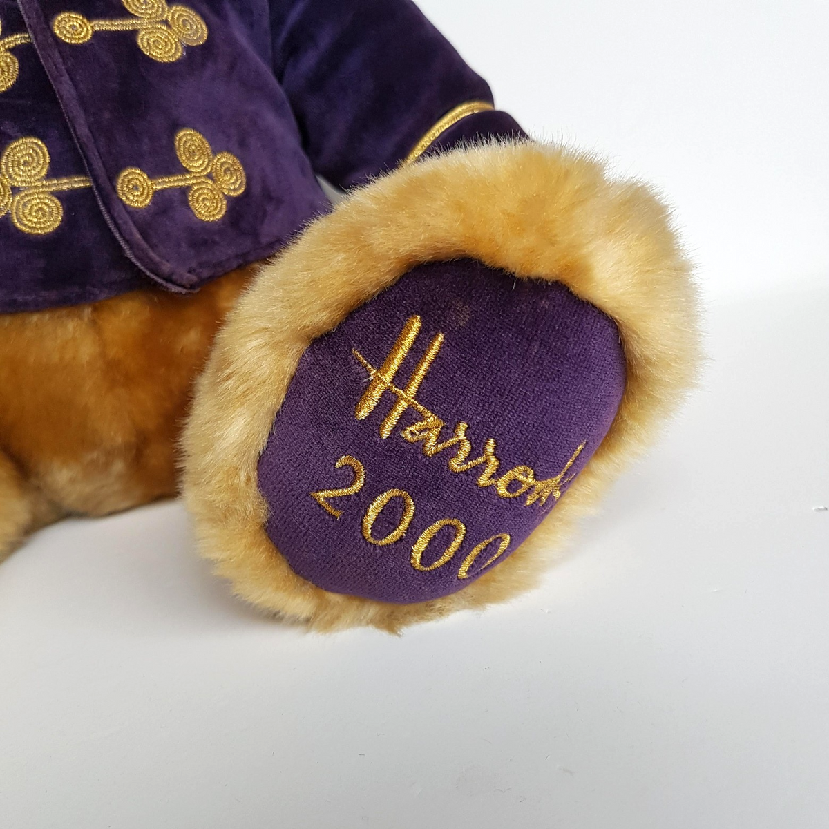 Harrods CHRISTMAS 2000 Teddy Bear Plush 34cm Large Stuffed Animal Soft Toy Cute4