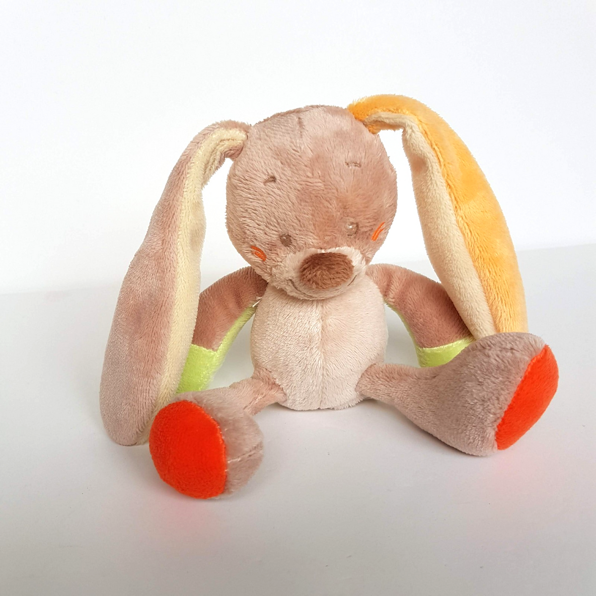 Nattou Small BUNNY BABY RATTLE Plush Lovey 17cm Stuffed Animal Soft Toy Rabbit1
