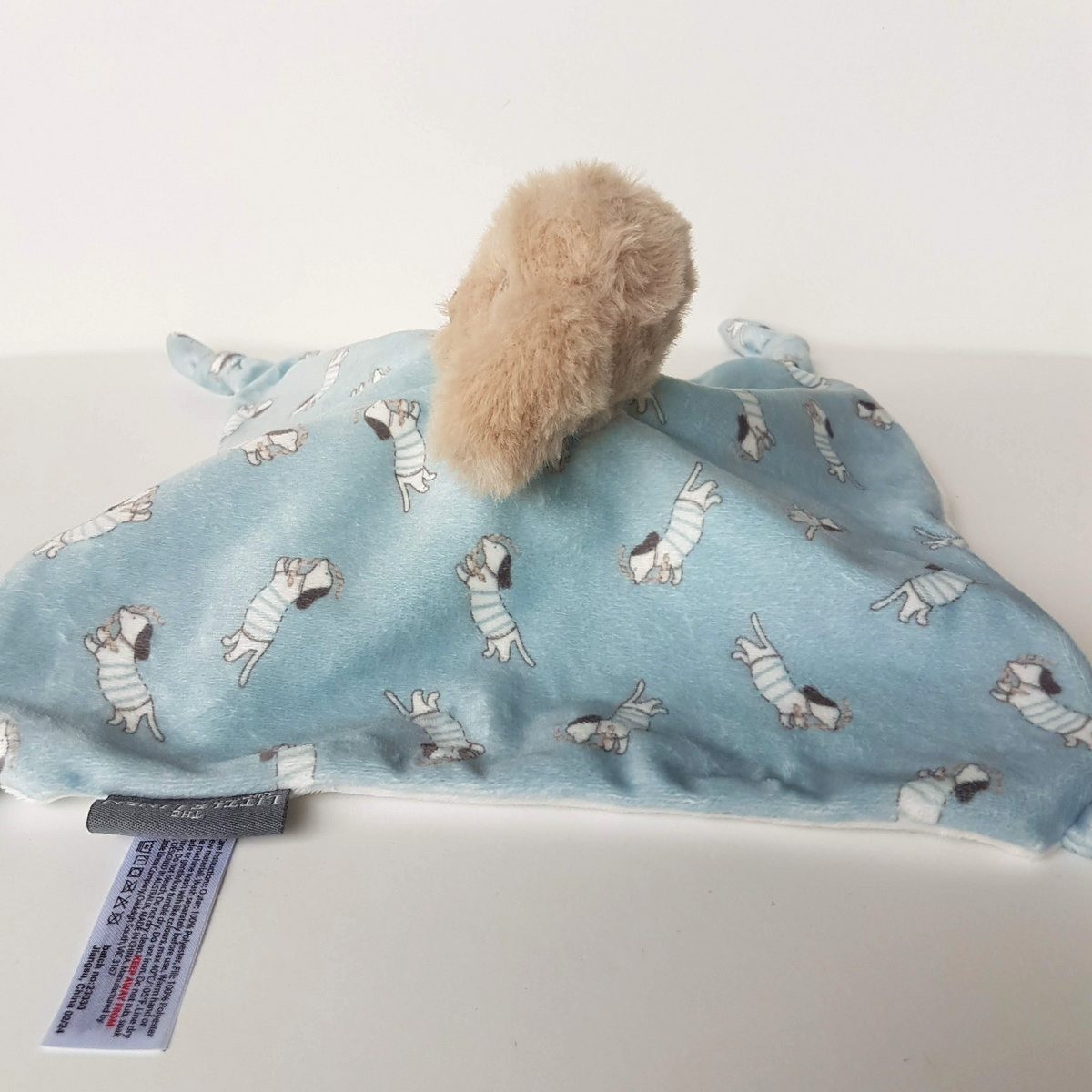 Little Linen BLUE DOG Lovey Security Comforter Sleep Baby Soft Toy Puppy Dog2