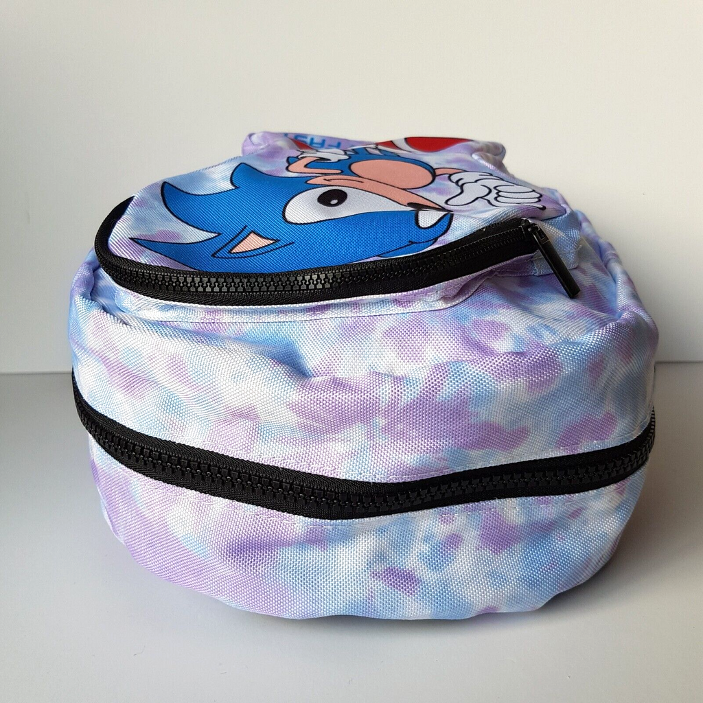 SONIC THE HEDGEHOG Kids Backpack School Bag Gaming Character Pastel Purple Blue7