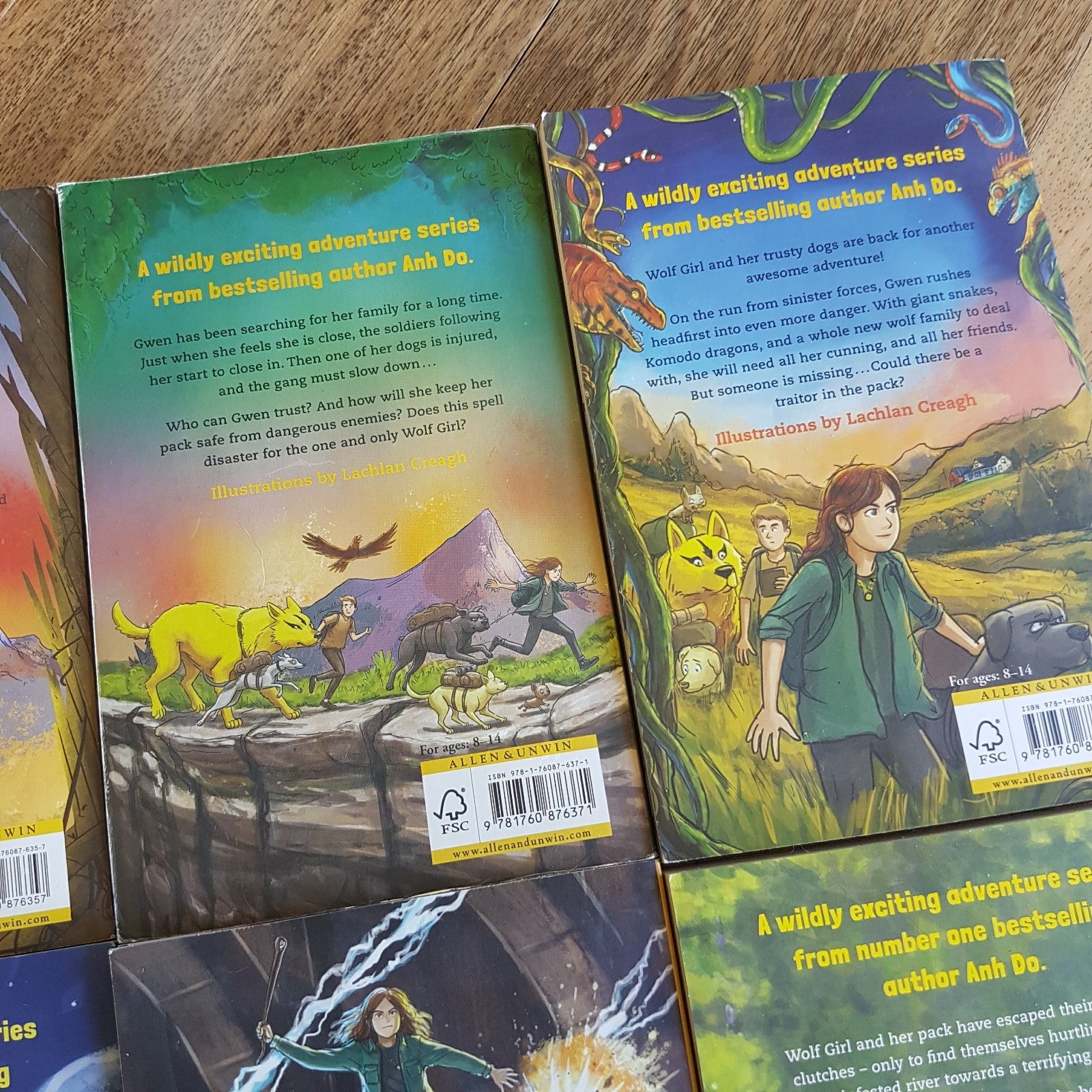 Anh Do WOLF GIRL 1 8 Fantasy Book Bundle Lot Kids Paperback Illustrated Novel13