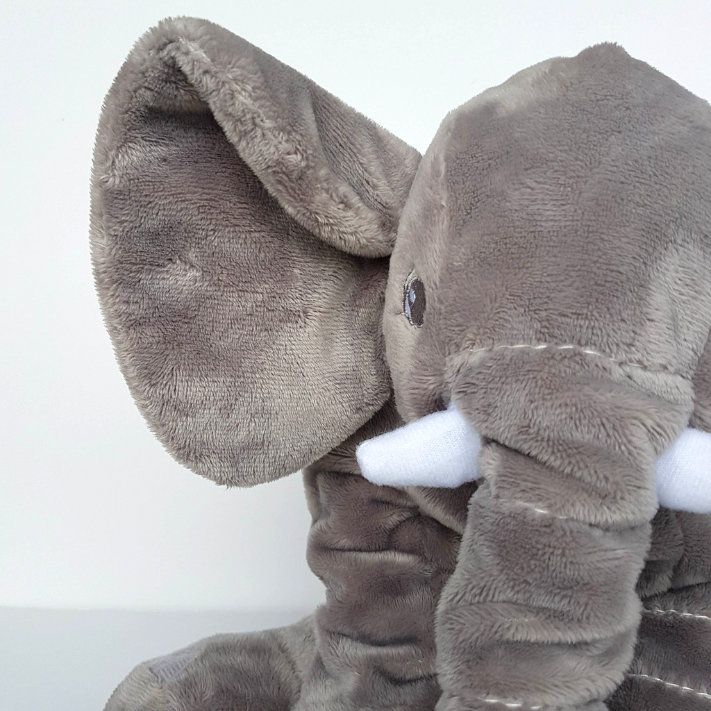 Ikea GREY ELEPHANT 29cm Plush Soft Toy Safari Stuffed Animal Cuddly Soft EUC5