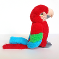 Keel RED PARROT MACAW 18cm Bird Stuffed Animal Soft Toy Red Cute Zoo Birds0