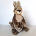 Wild Republic KANGAROO & JOEY 33cm Stuffed Animal Soft Toy Australian Animal TAG0
