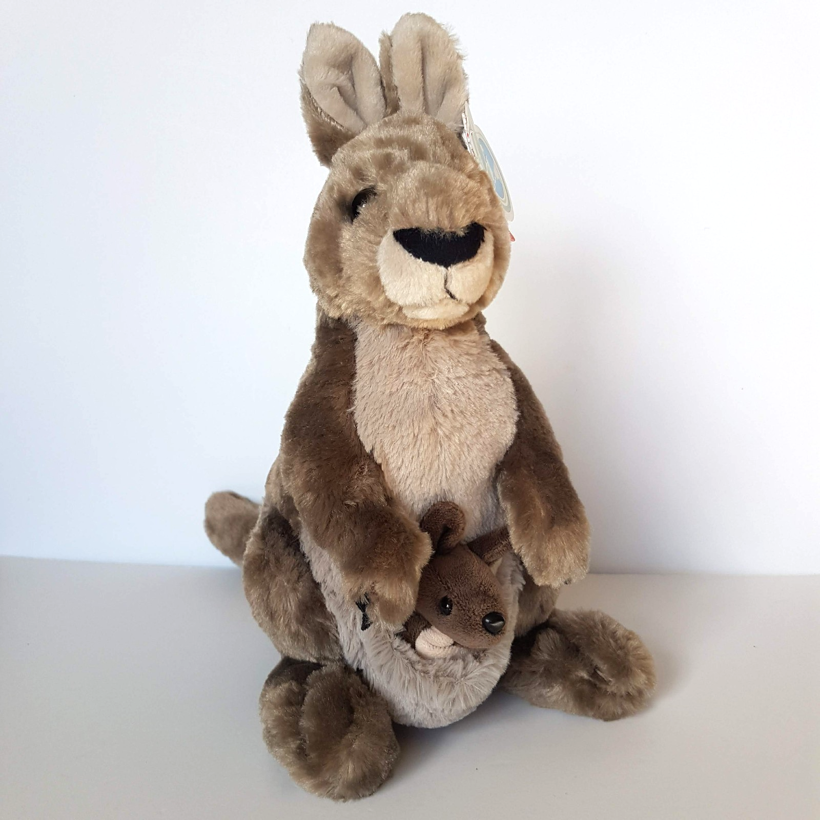 Wild Republic KANGAROO & JOEY 33cm Stuffed Animal Soft Toy Australian Animal TAG0