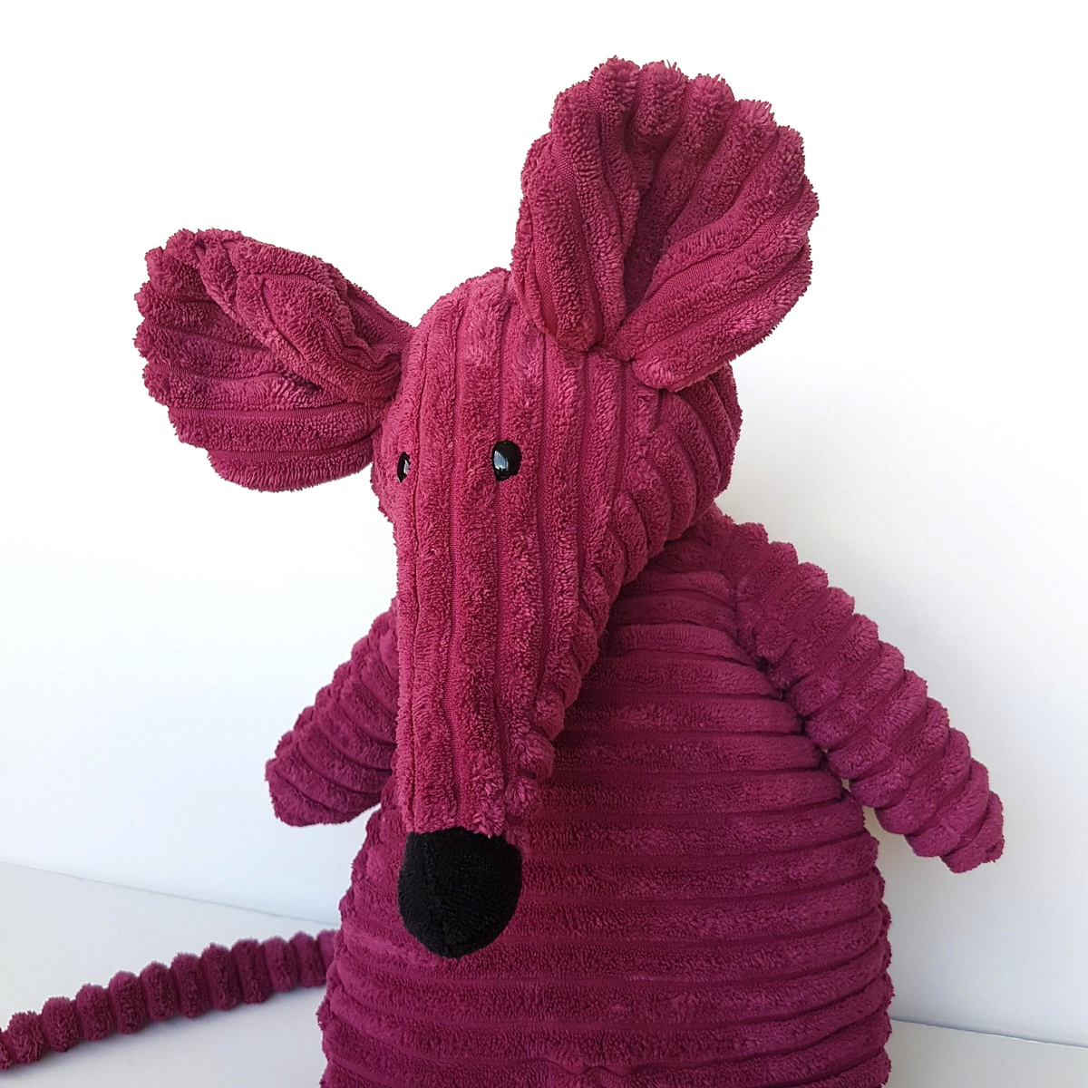 Jellycat Cordy Roy RAT MOUSE Burgundy Soft Toy Stuffed Animal 42cm Corduroy Cute2