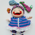 RARE Child's Play OLD LADY WHO SWALLOWED THE SEA Plush Doll Nursery Rhyme Toy0