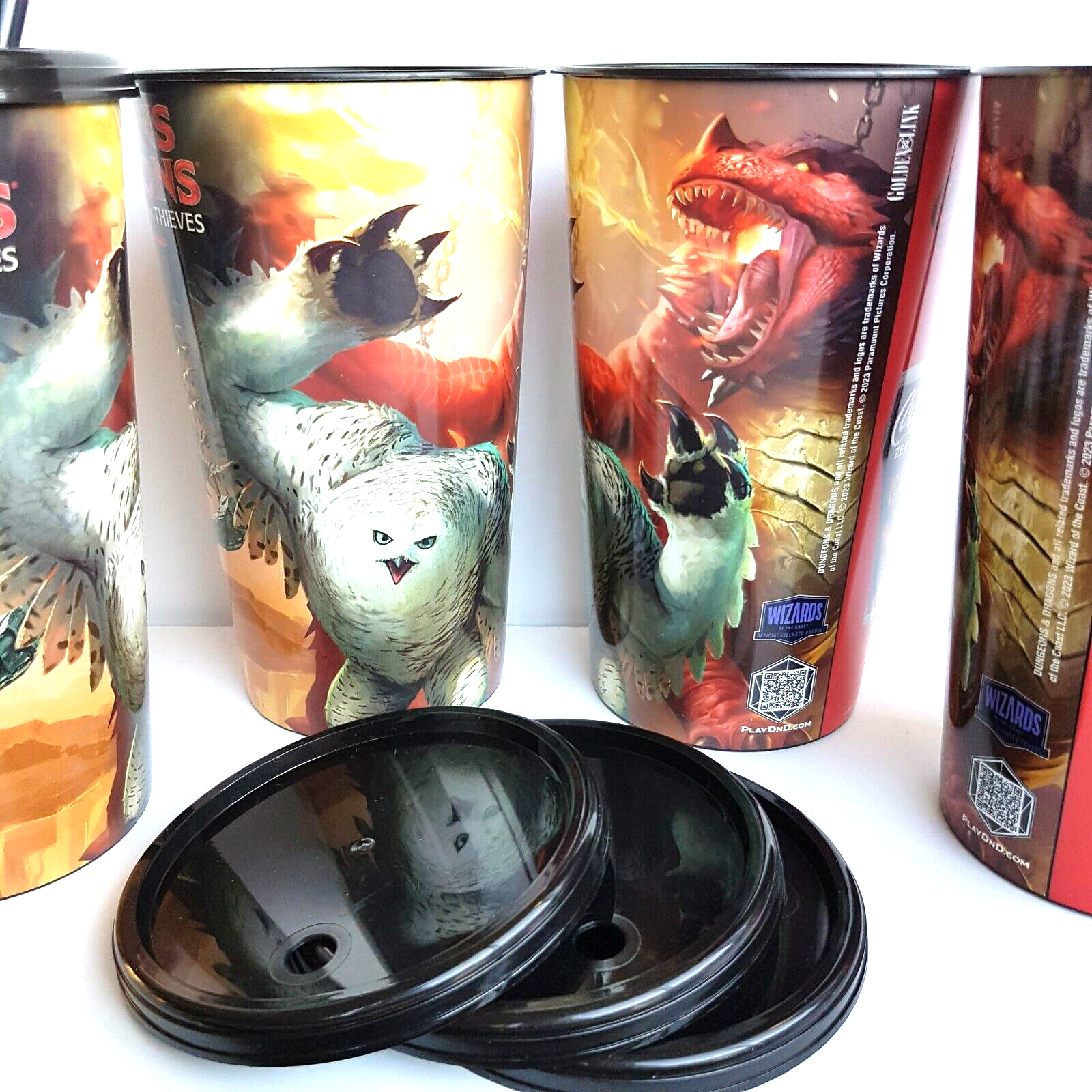 Dungeons & Dragons COCA COLA CINEMA CUPS Theatres Movie Merch Fantasy Monsters2