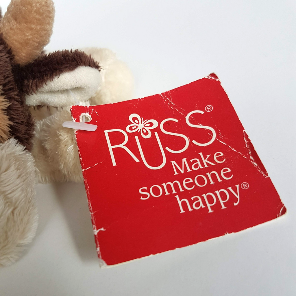 Russ PEEPERS COW BULL MARLO Floppy Plush TAG Small 12cm Soft Toy Stuffed Animal8