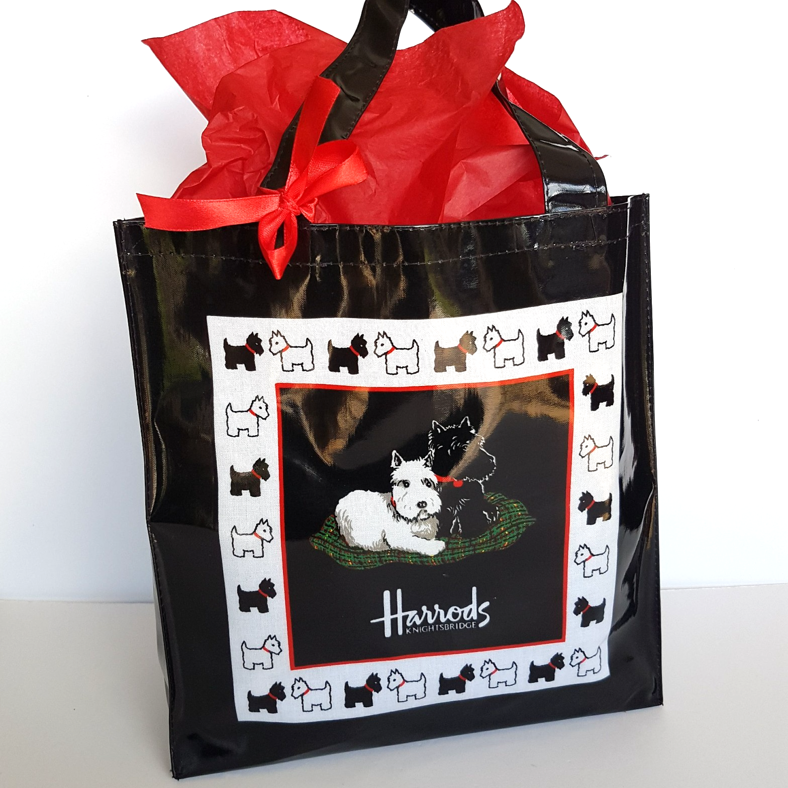 Harrods BLACK SCOTTISH TERRIER Dog Plush & Tote Bag Collectible Soft Toy Animal3