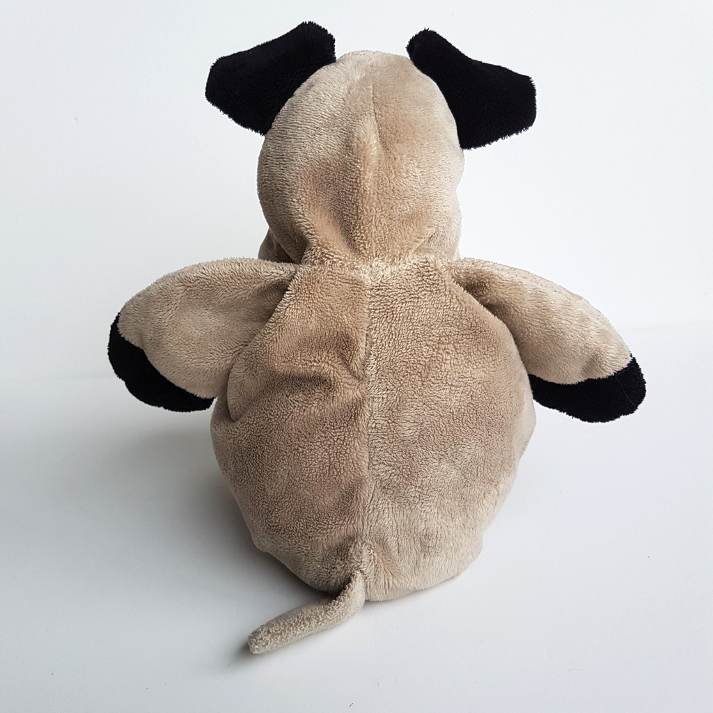 Cute FLOPPY BLACK GREY DOG Plush Soft Toy 35cm Cuddly Stuffed Animal Beanbag Toy6