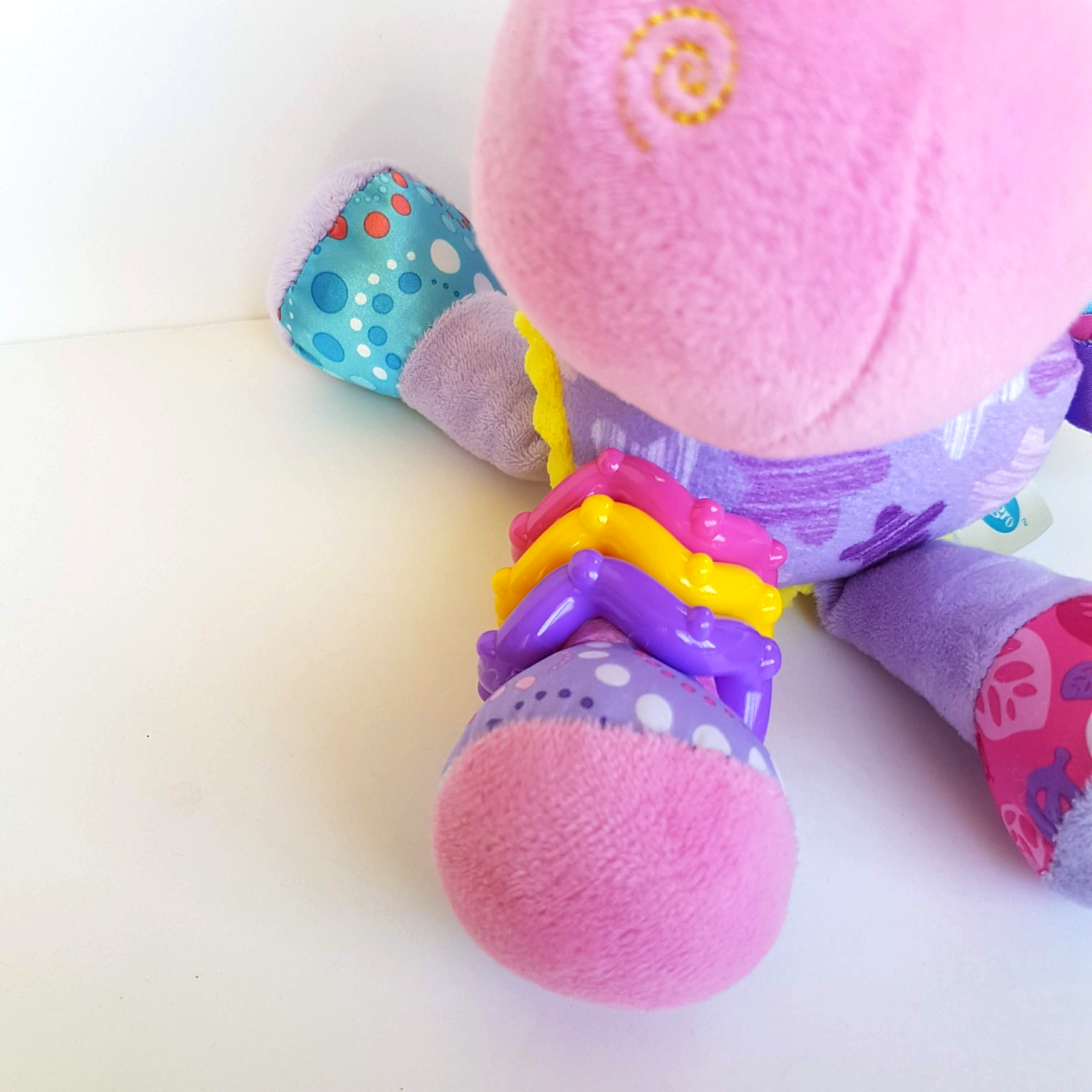 Playgro HAPPY UNICORN Clip On Pram Baby Activity Toy Plush Rattle Mirror Crinkle4