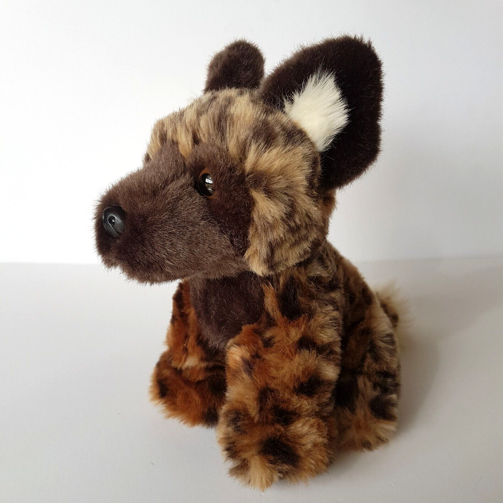Korimco AFRICAN WILD DOG Plush Soft Toy 20cm Stuffed Animal Wild Safari Animal8