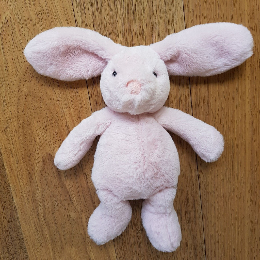 Jiggle & Giggle BABY BUNNY LOVEY Pink 26cm Rabbit Plush Soft Toy Animal Comfort0