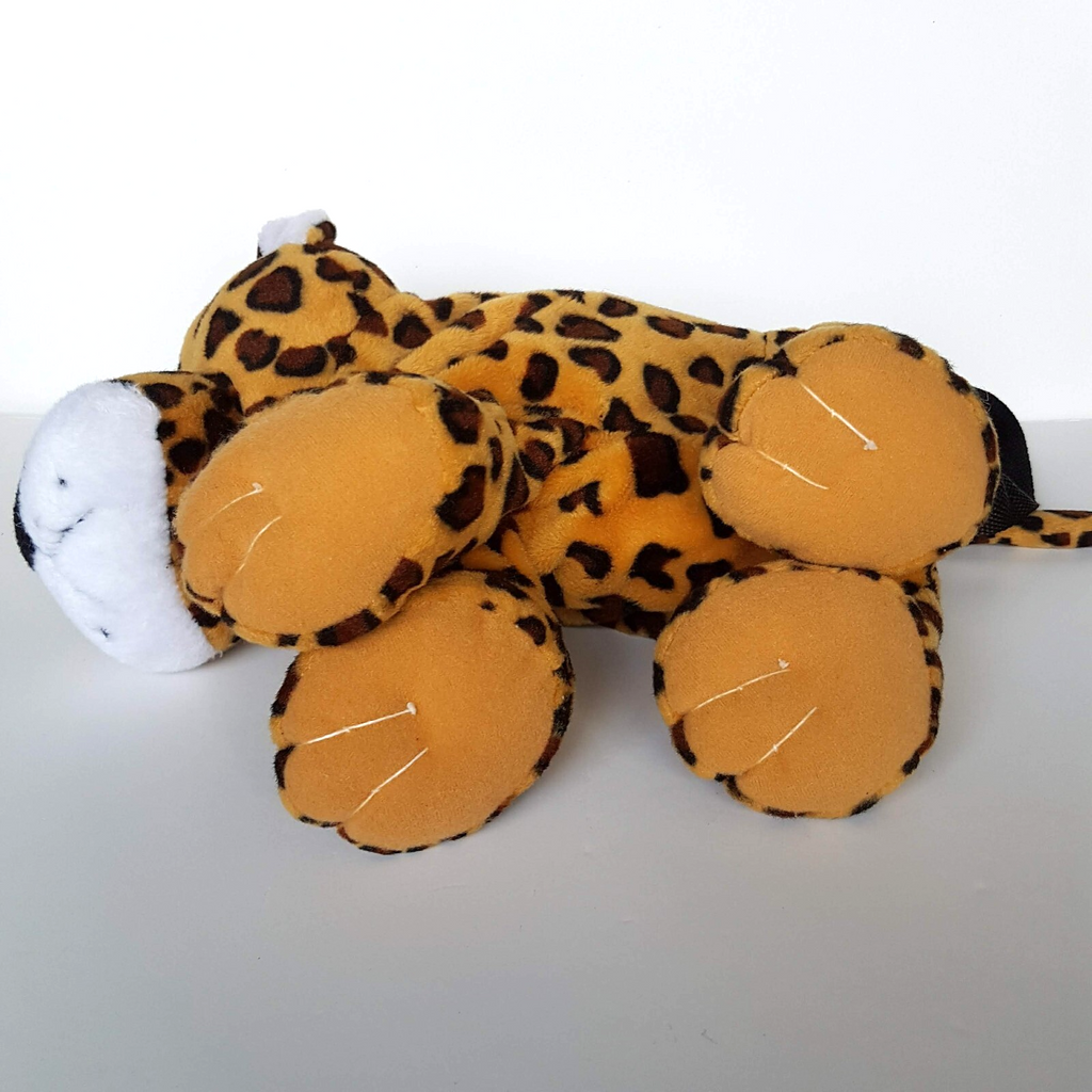 Plush JAGUAR LEOPARD Kids Cross Body Bag Stuffed Animal Safari Soft Toy Cute6