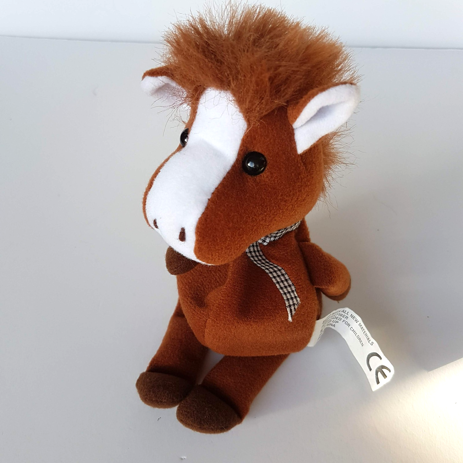 Adorable PONY HORSE Plush Stuffed Animal Soft Toy Beanbag Kids Toy Small Brown4