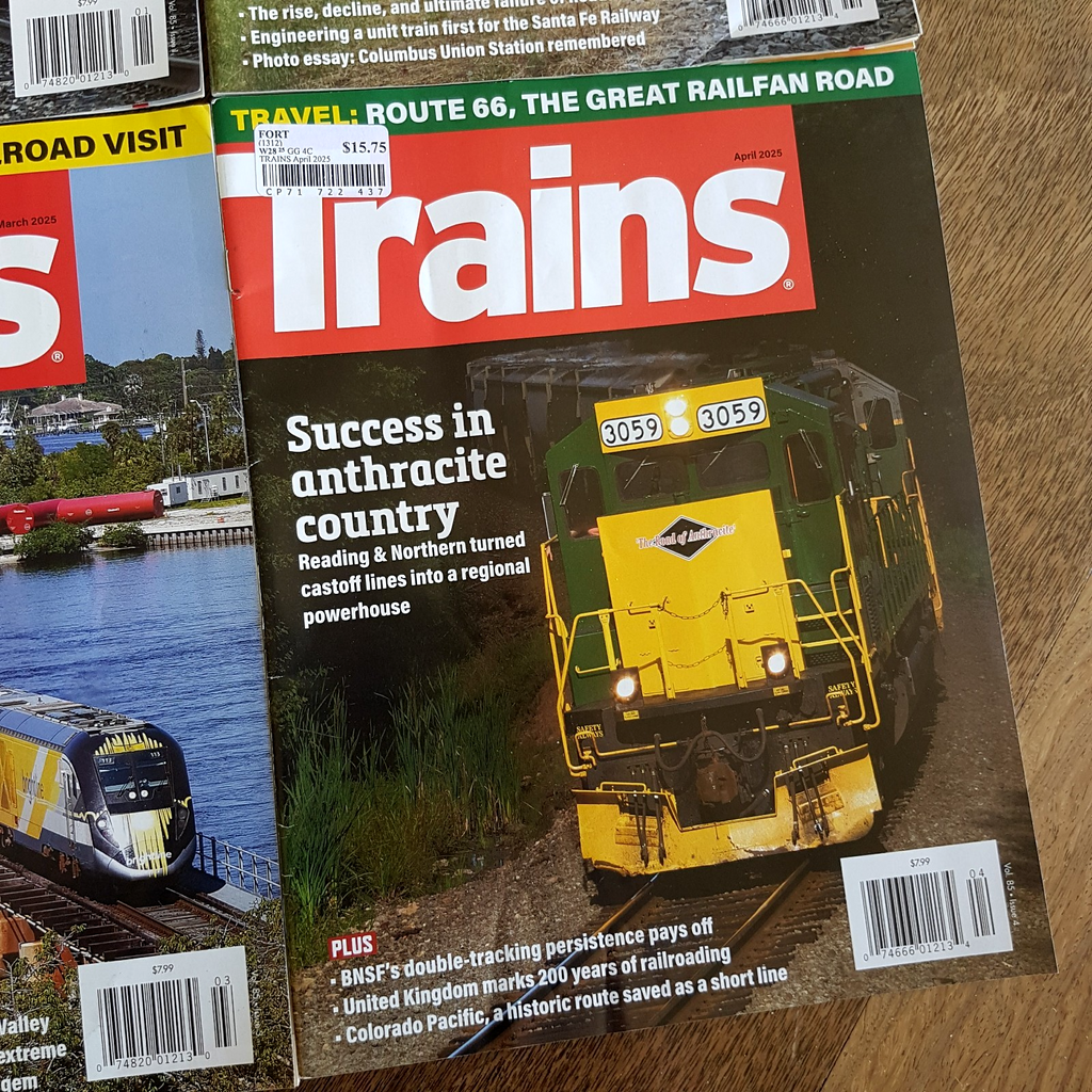 TRAINS MAGAZINE Jan   Apr 2025 Bundle Lot Locomotive Steam Diesel Series Edition4