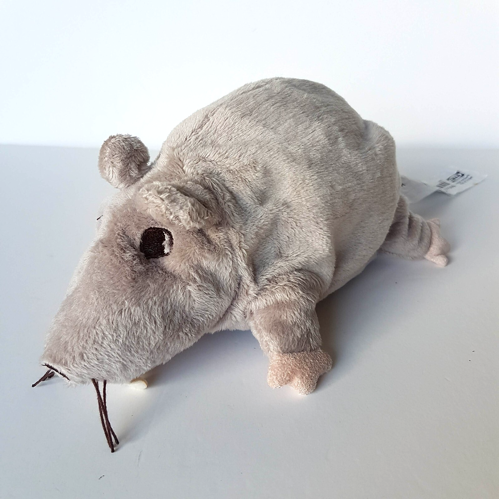 Ikea MINNEN RATTA RAT MOUSE Warm Grey 21cm Plush Stuffed Animal Rodent Soft Toy3