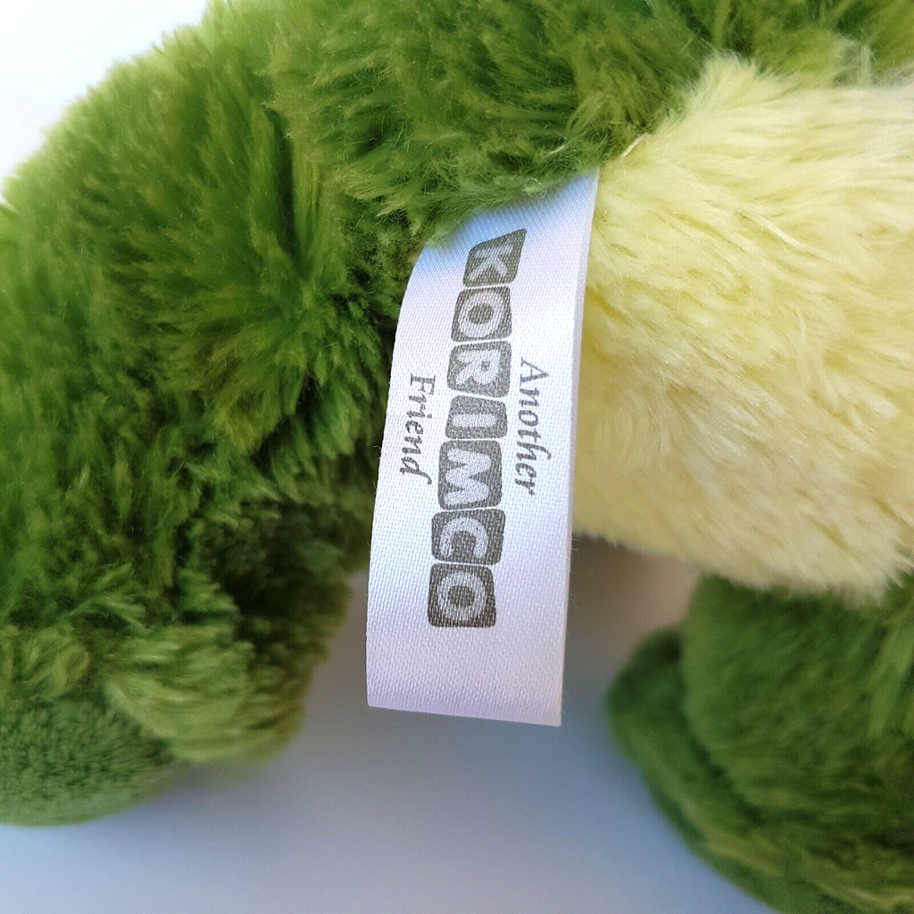 GREEN FROG Plush KORIMCO 22cms Soft Toy Stuffed Animal Reptile Beanbag Cuddle8