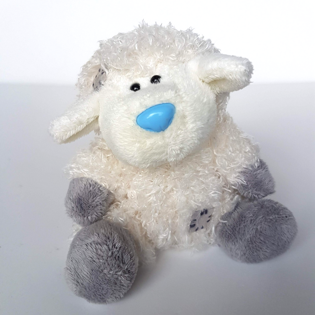 My Blue Nose Friends COTTONSOCKS LAMB #12 Plush 10cm Stuffed Animal Soft Toy0
