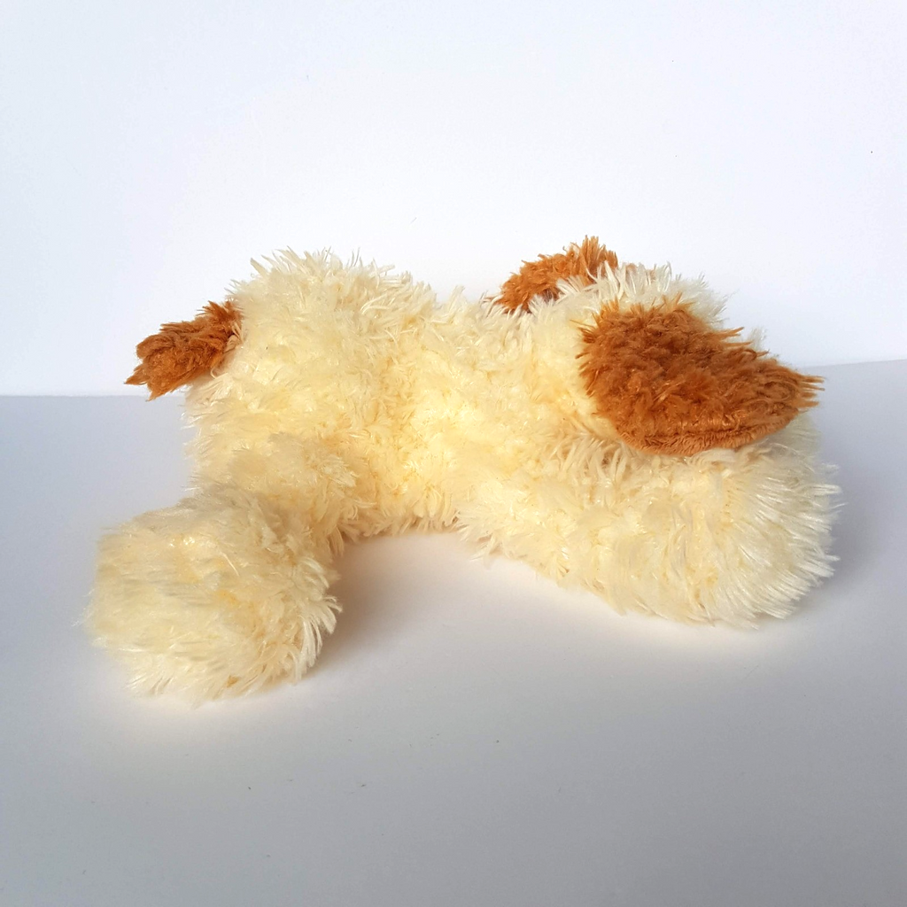 Floppy CREAM CARAMEL DOG Plush Hug Fun Puppy Stuffed Animal Soft Toy Cuddly8