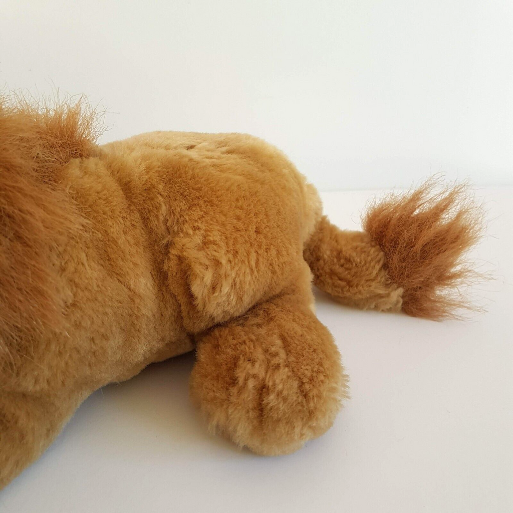 Cuddly LION WILD CAT 30cm Long Plush Soft Toy Safari Stuffed Animal Laying Cute2