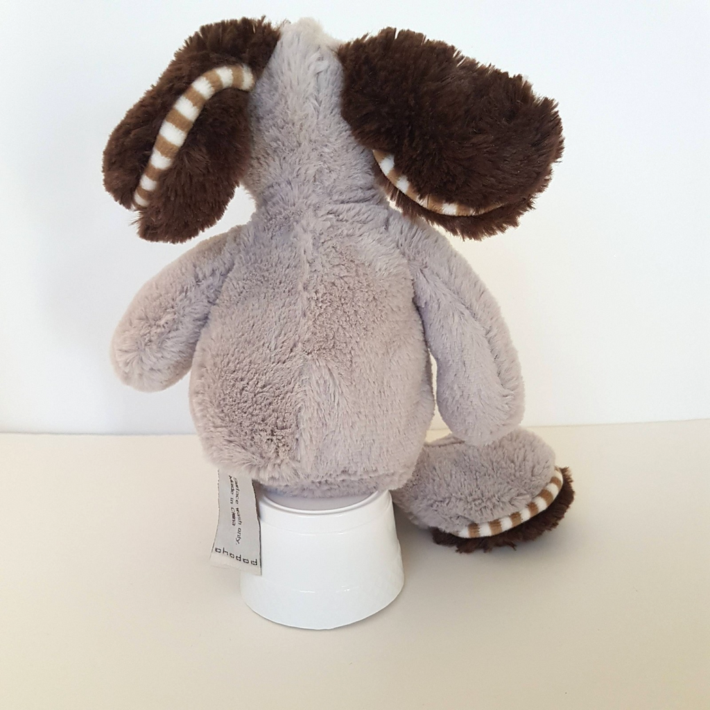 Rare Papaya FLOPPY DOG Plush 27cm Grey Puppy Stuffed Animal Soft Toy Cuddly Cute5