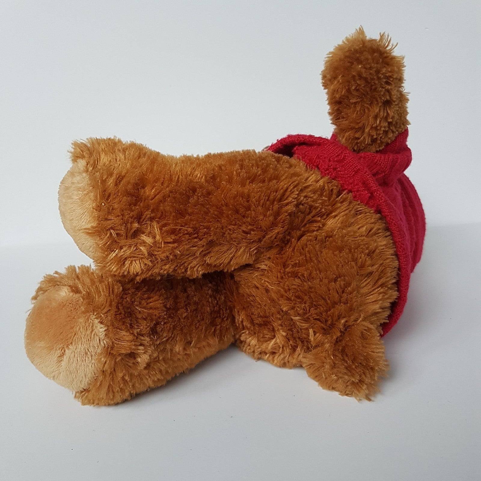 Myer OSCAR Floppy Teddy Bear Red Hoodie Stuffed Animal Soft Toy 32cm Cuddly Cute5