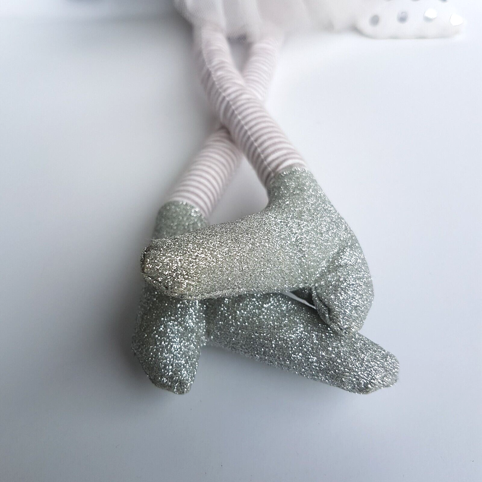 Nana Huchy WINTER FAIRY Rag Doll 58cm Soft Toy  Silver Glitter Long Legs Cute4