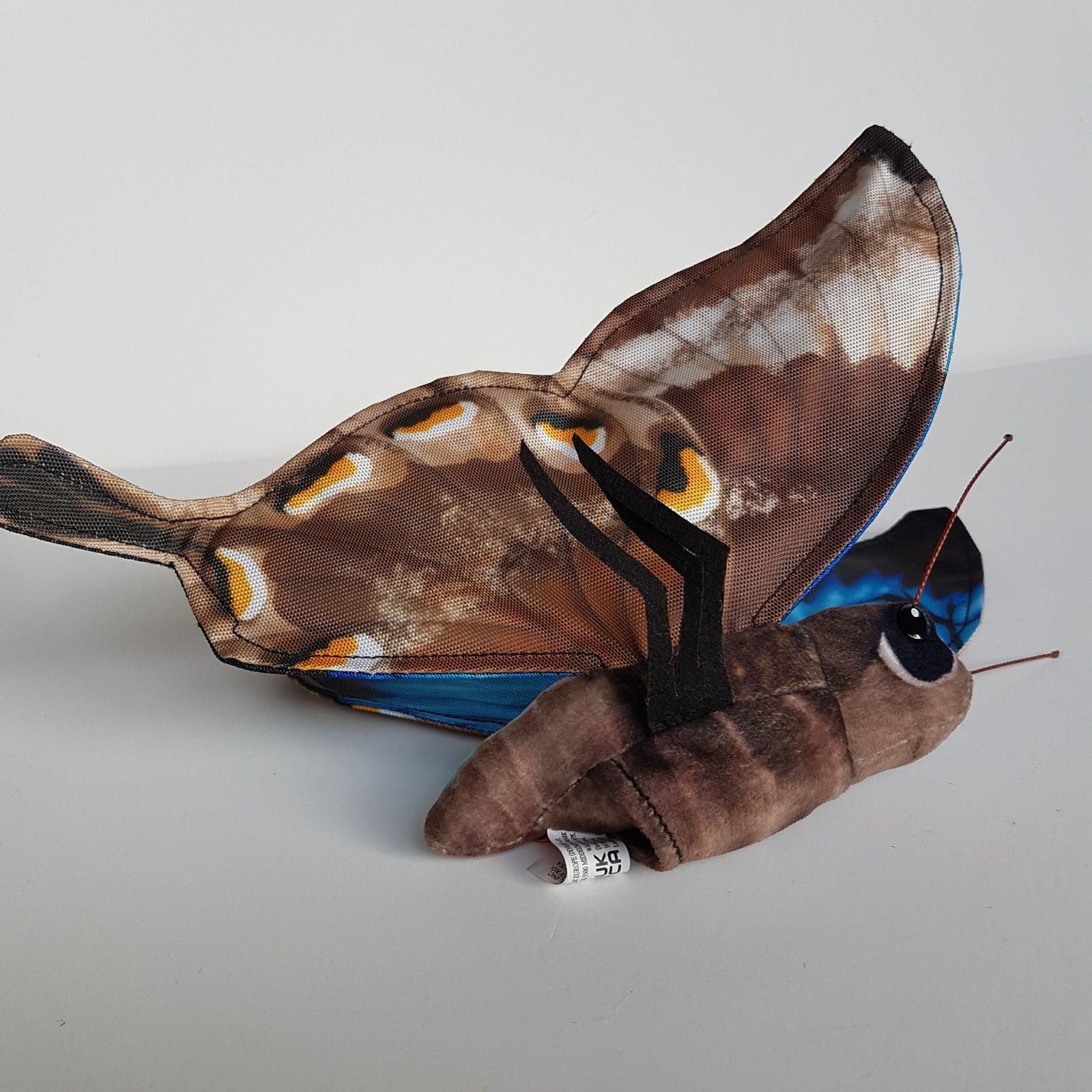 Wild Republic BLUE MORPHO BUTTERFLY Finger Puppet Plush Soft Toy Stuffed Animal6