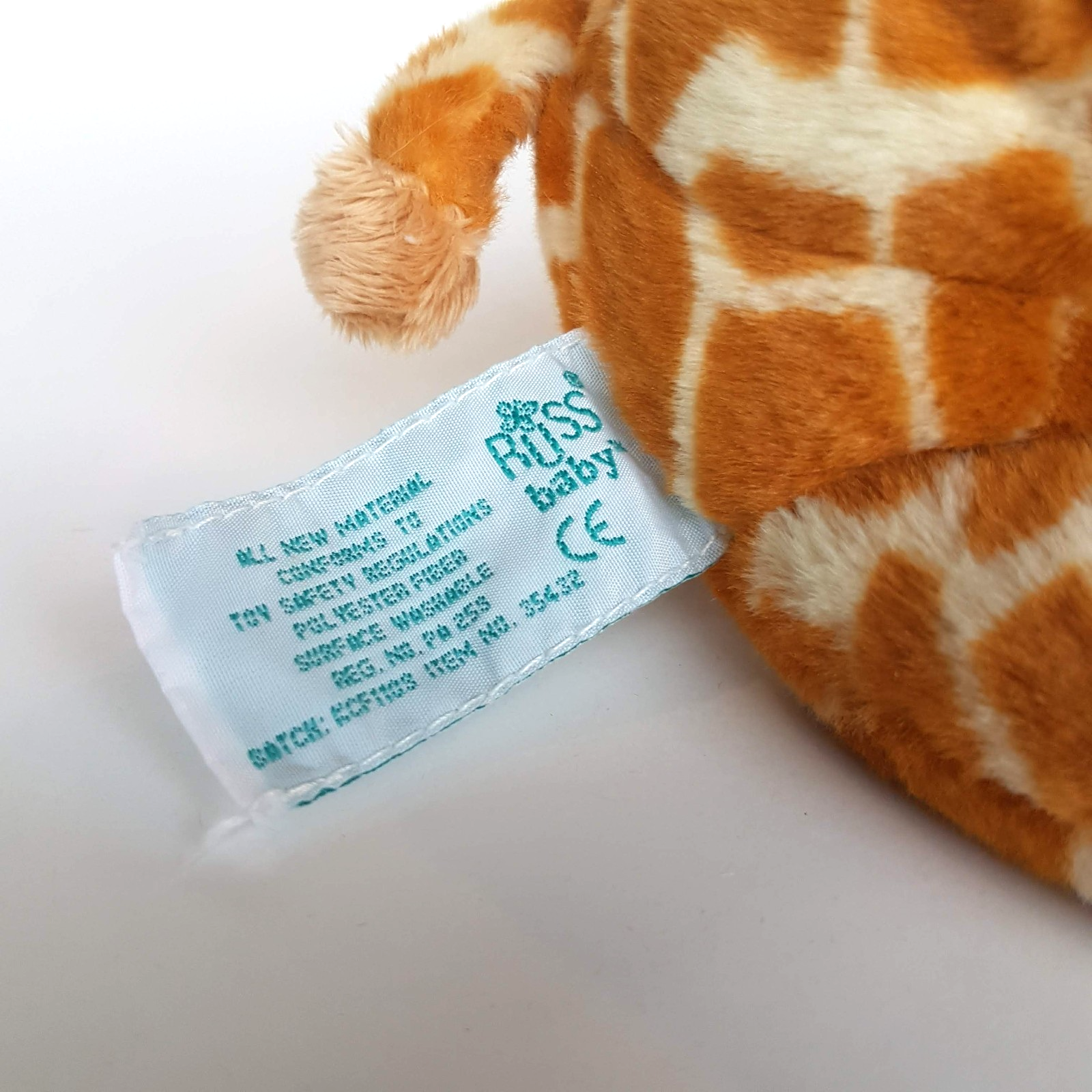 Russ Baby TREETOPS GIRAFFE Plush 20cm Stuffed Animal Zoo Soft Toy Safari9