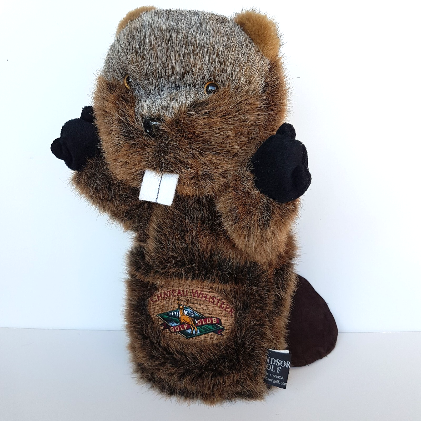Chateau Whistler BEAVER GOLF CLUB COVER 35cm Soft Toy Cover Windsor Canada1