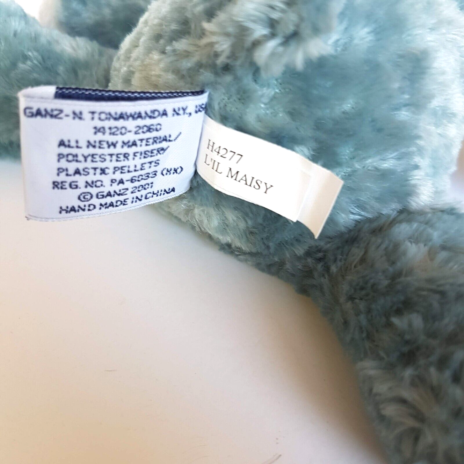Ganz LIL MAISY GREY HIPPO 7" Small Plush Stuffed Animal Soft Toy Jungle Animals7
