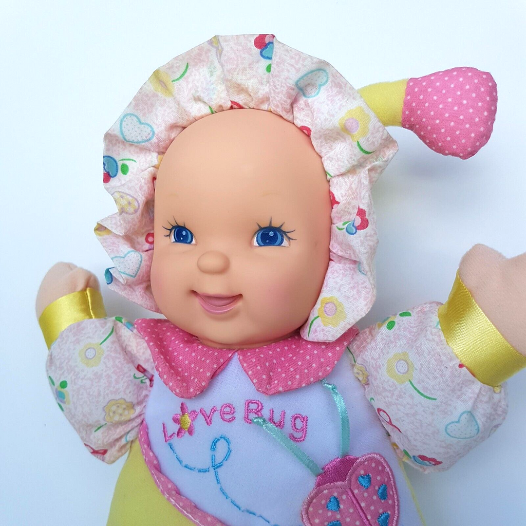 Goldberger LOVE BUG Doll 11” Pastel Baby Vinyl Face Cuddle Lovey Sleep Kids Toy2