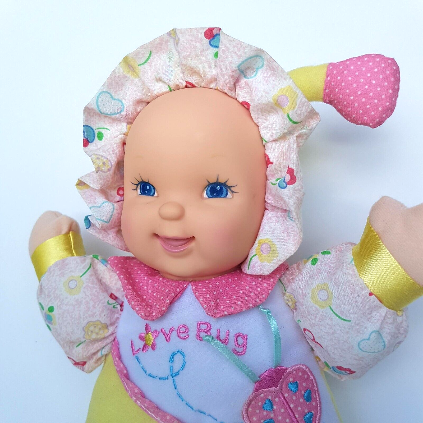 Goldberger LOVE BUG Doll 11” Pastel Baby Vinyl Face Cuddle Lovey Sleep Kids Toy2